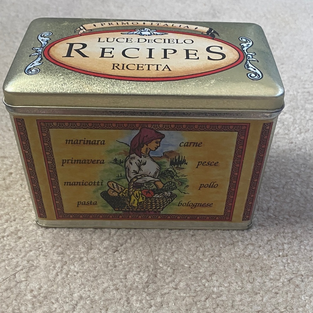 Bristolware Gold Recipe Tin